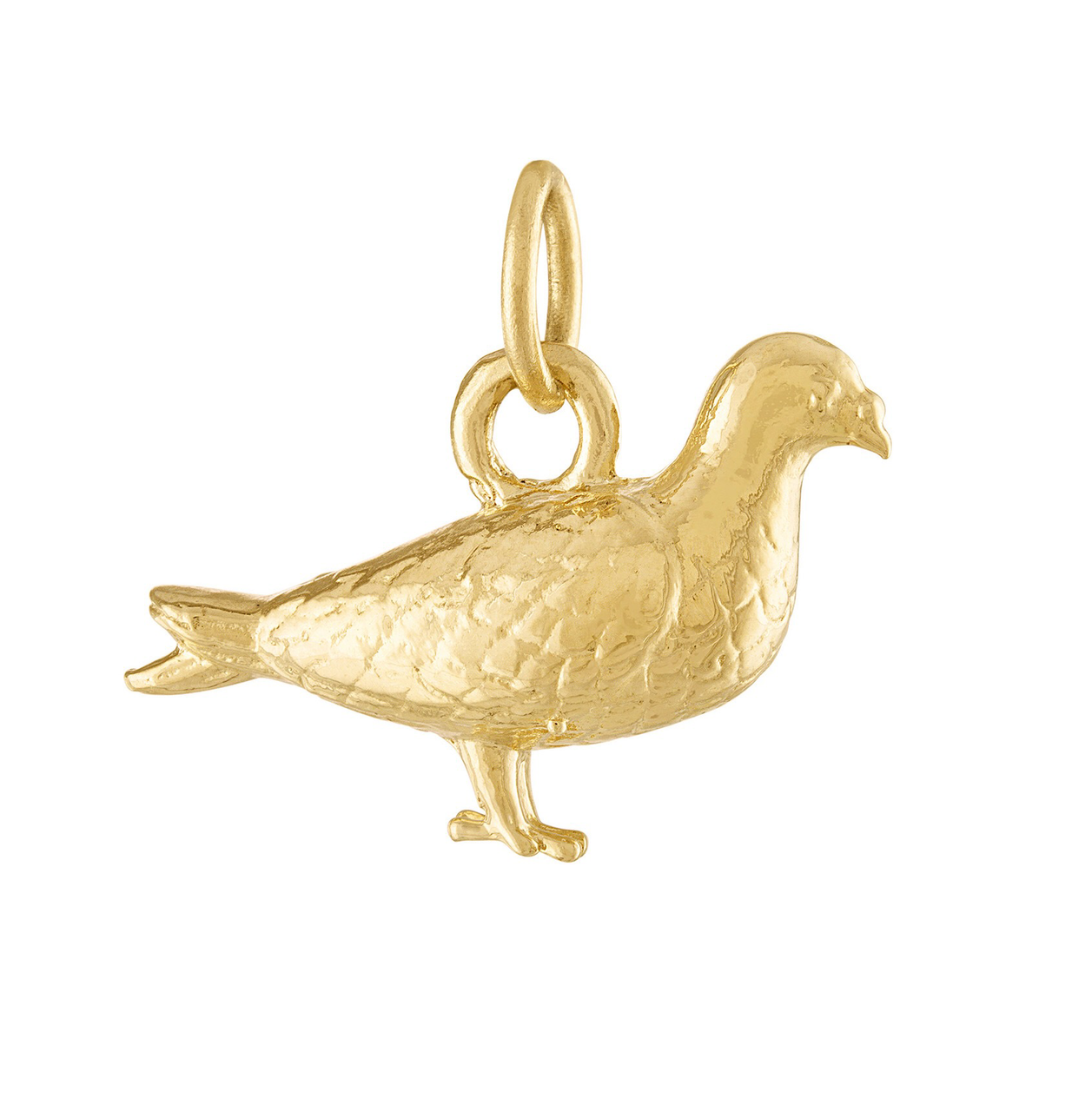 Pigeon 14k Gold Charm